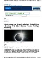 116A_2011_Geoengineering_Scientists_Debate_Risk_of_Sun_Blocking_Other_Climate_Tweaks_Huffington_Post_April_4_2011