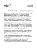 116Y_2009_ETC_Group_September_4_2009_Geoengineering_or_Geopiracy_by_the_The_Royal_Society