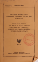 Weather Modification – Programs, Problems, Policy, And Potential (May 1978, 784 pages)